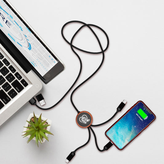 Bamboo 5in1 Charging Cable with LightUp Logo-CTEK069