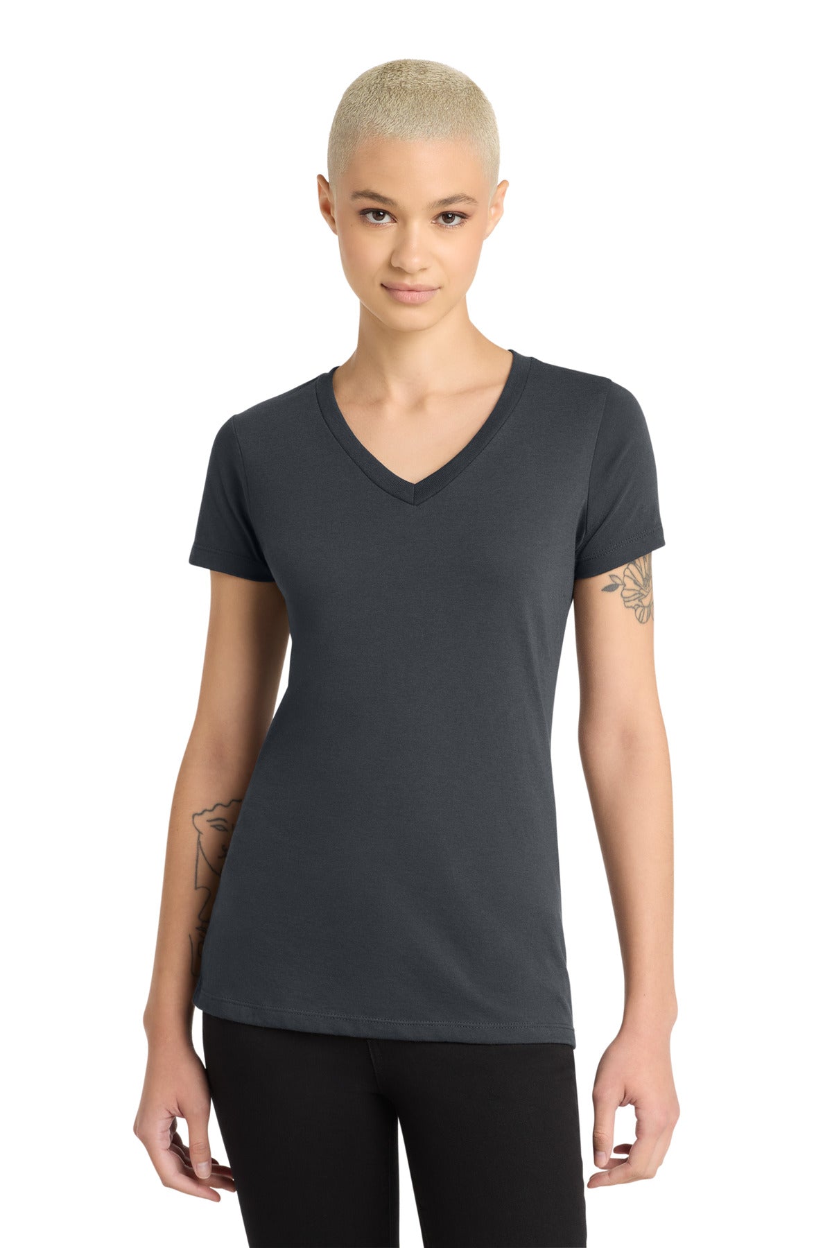 District® Women's Perfect Blend® CVC V-Neck Tee