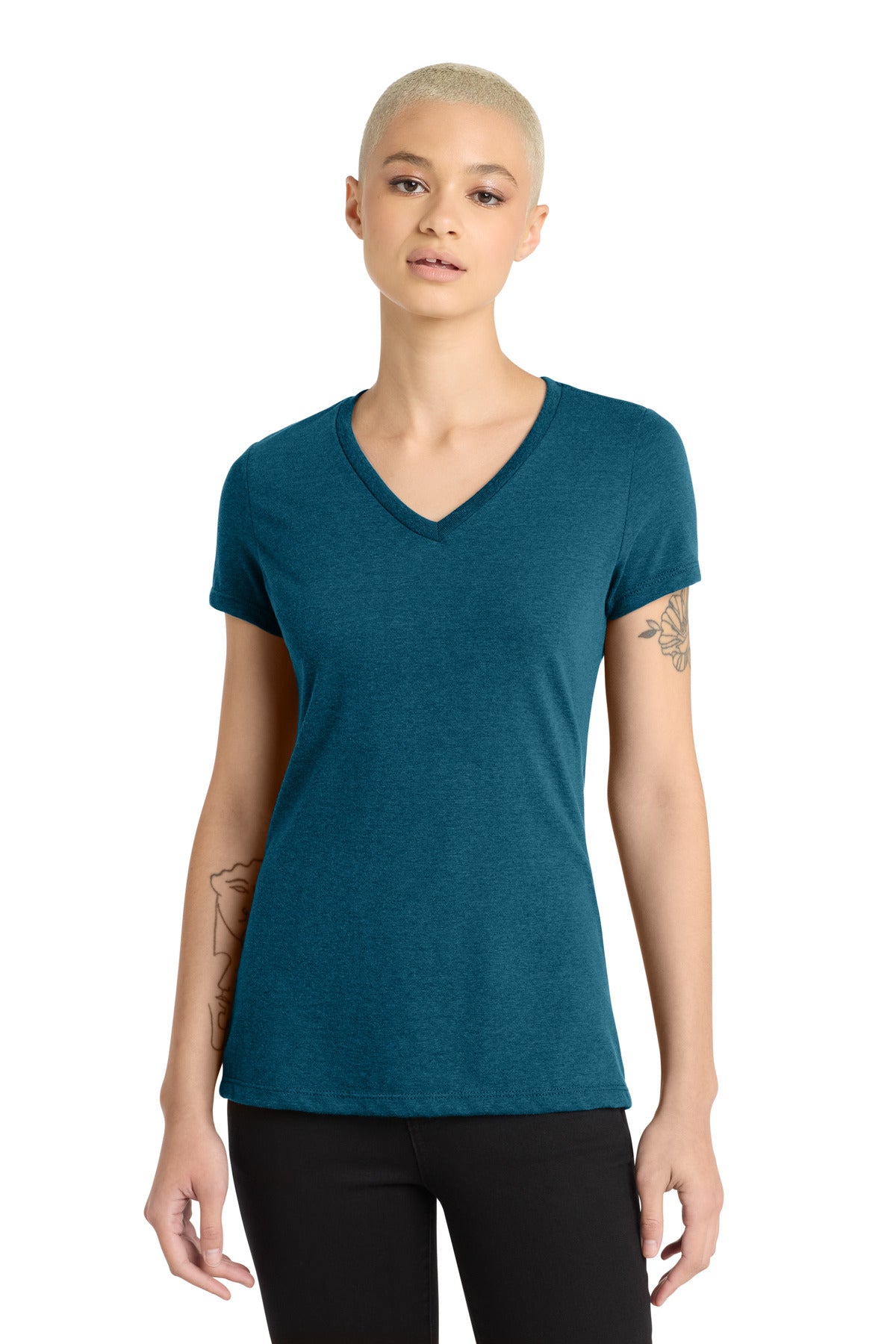 District® Women's Perfect Blend® CVC V-Neck Tee