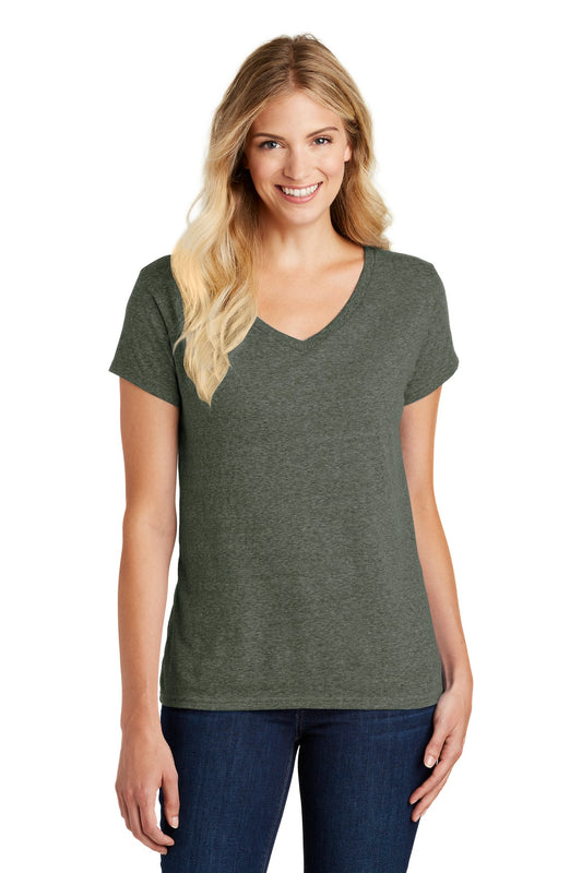 District? Women's Perfect Blend? CVC V-Neck Tee. DM1190