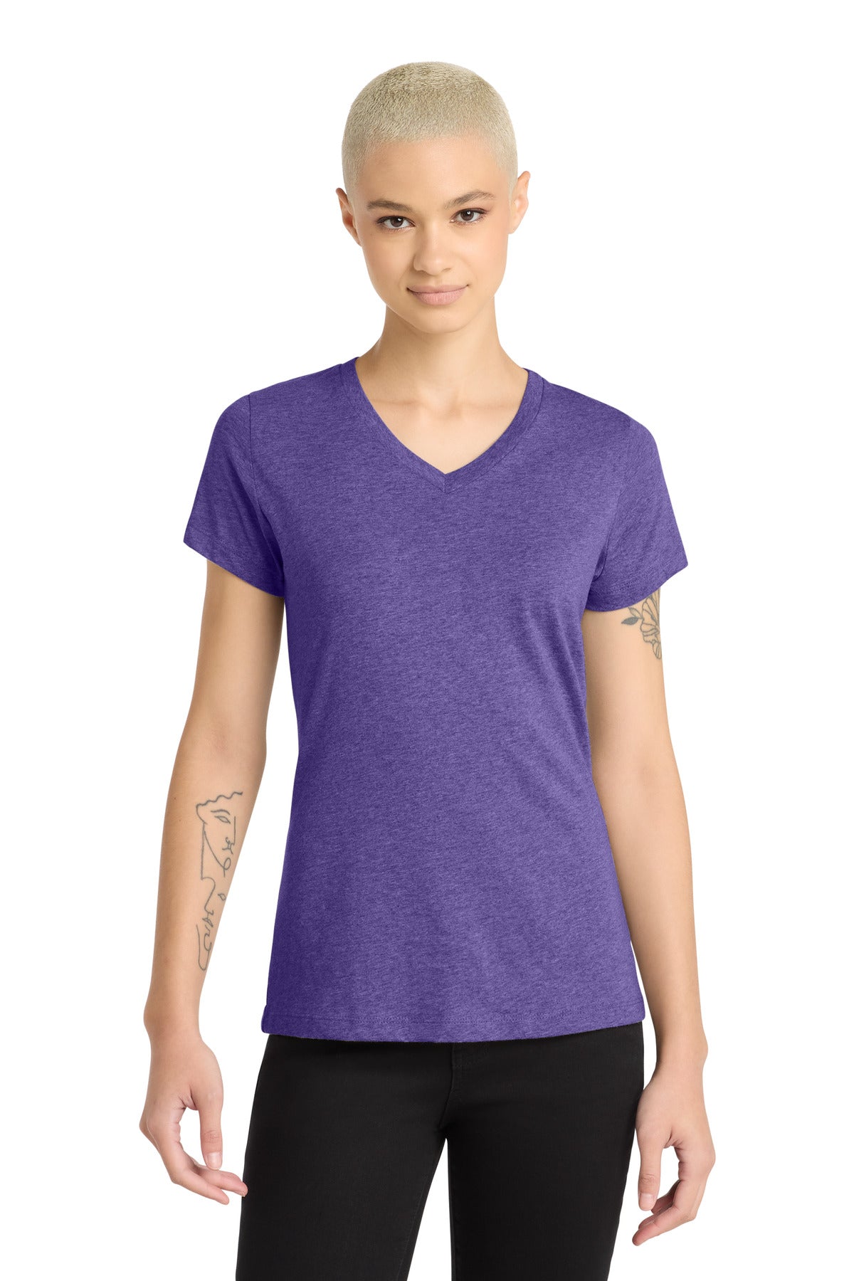 District® Women's Perfect Blend® CVC V-Neck Tee