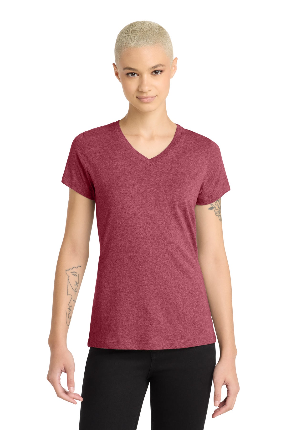 District® Women's Perfect Blend® CVC V-Neck Tee