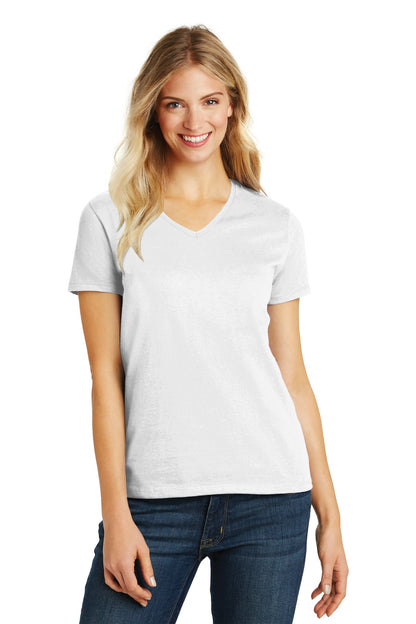 District? Women's Perfect Blend? CVC V-Neck Tee. DM1190