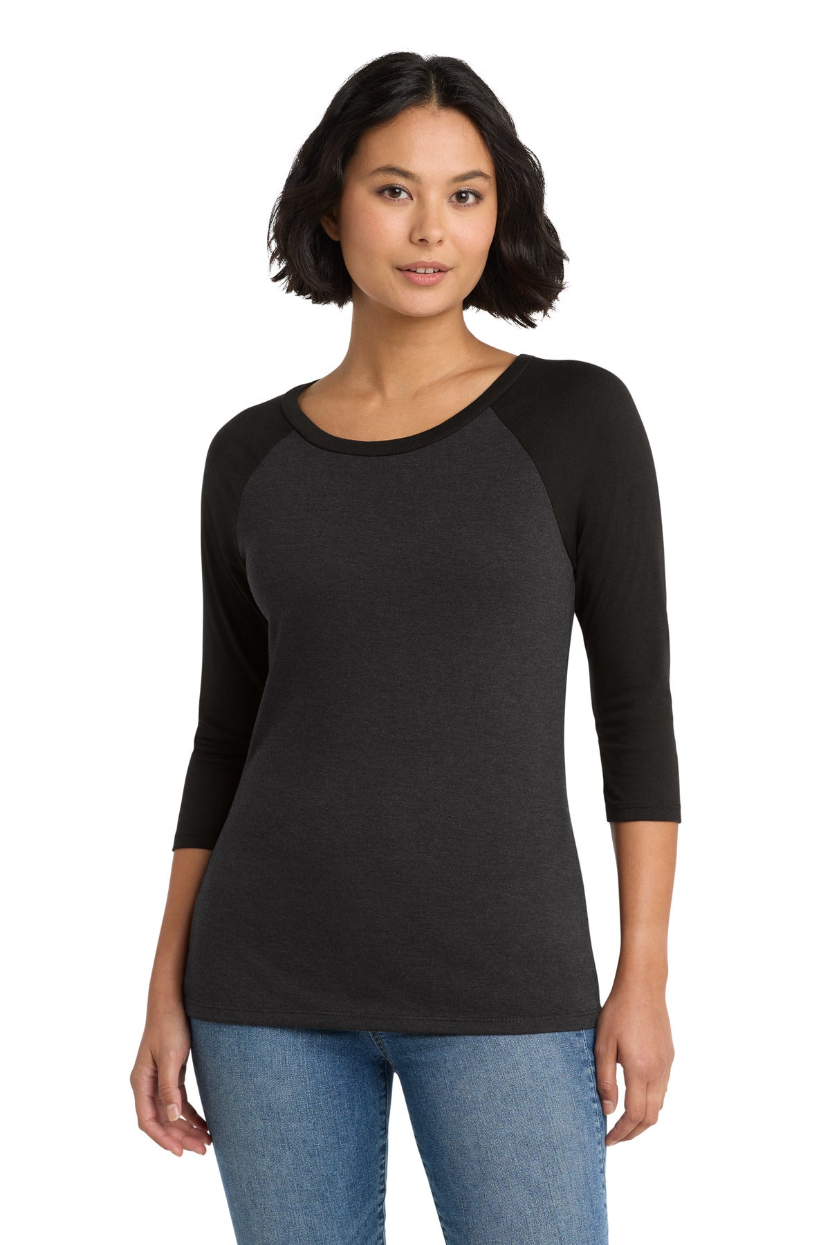 District® Women's Perfect Tri® 3/4-Sleeve Raglan
