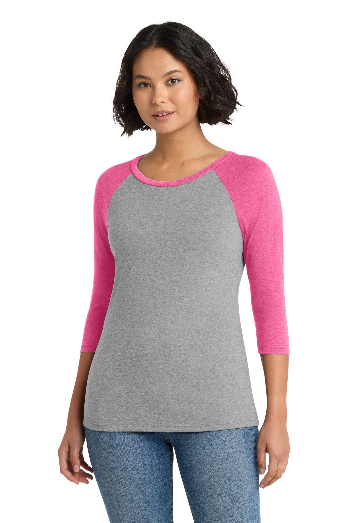 District® Women's Perfect Tri® 3/4-Sleeve Raglan