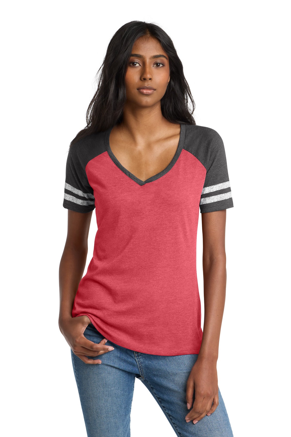 District ® Women's Game V-Neck Tee