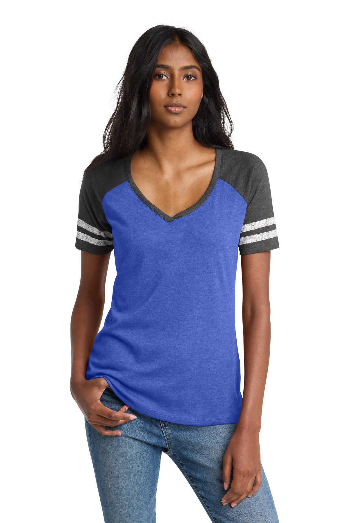 District ® Women's Game V-Neck Tee