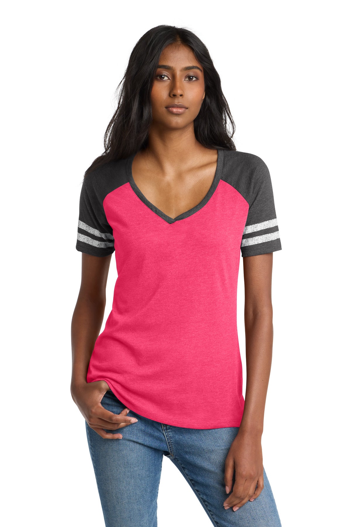 District ® Women's Game V-Neck Tee