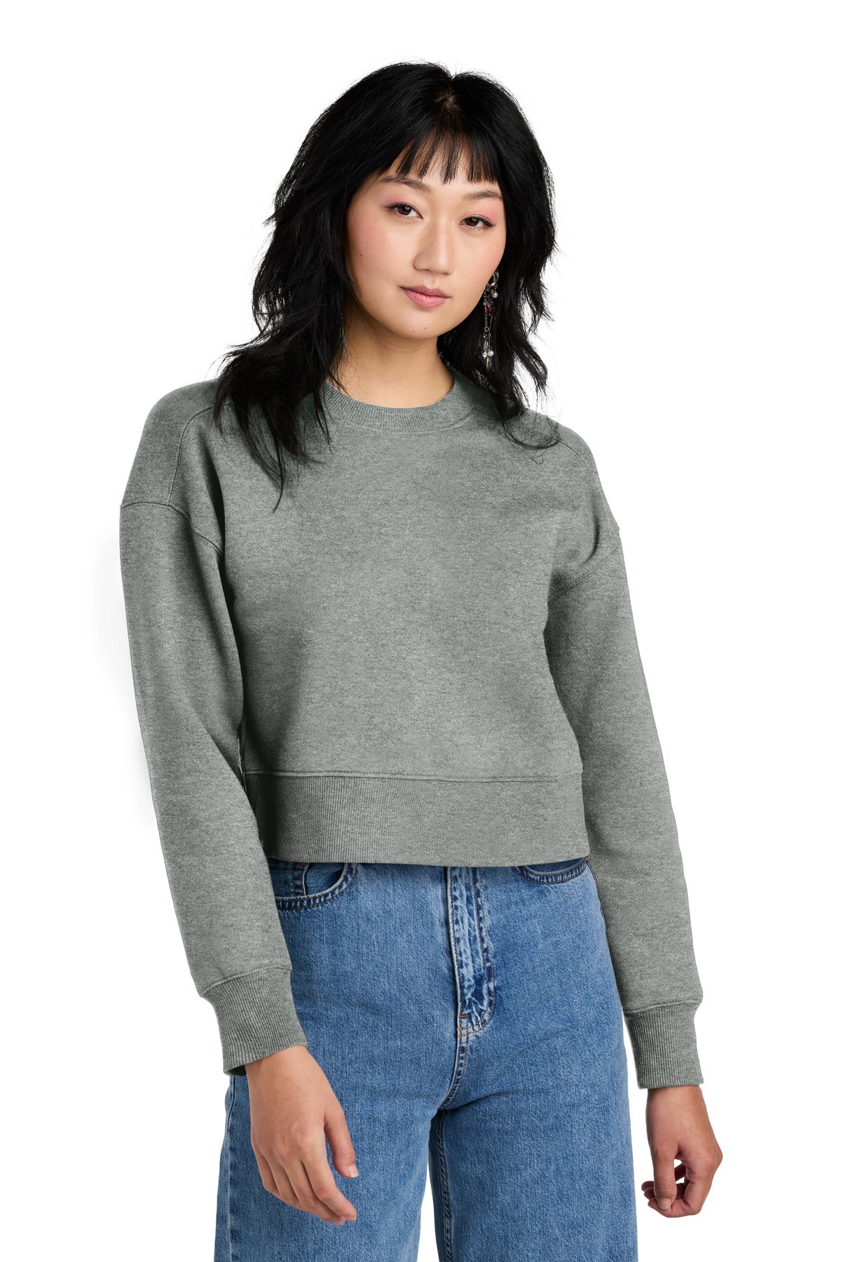 District ? Women's Perfect Weight ? Fleece Cropped Crew