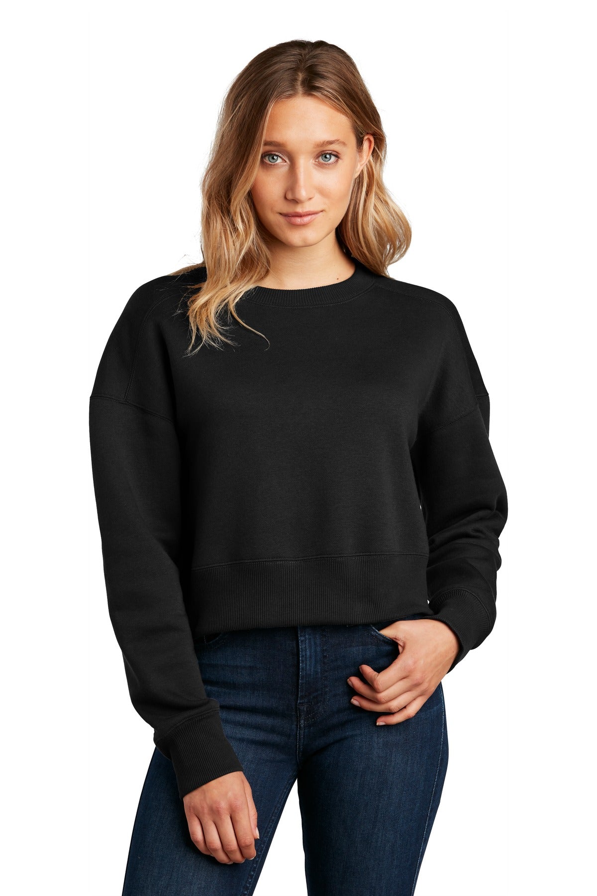 District ? Women's Perfect Weight ? Fleece Cropped Crew