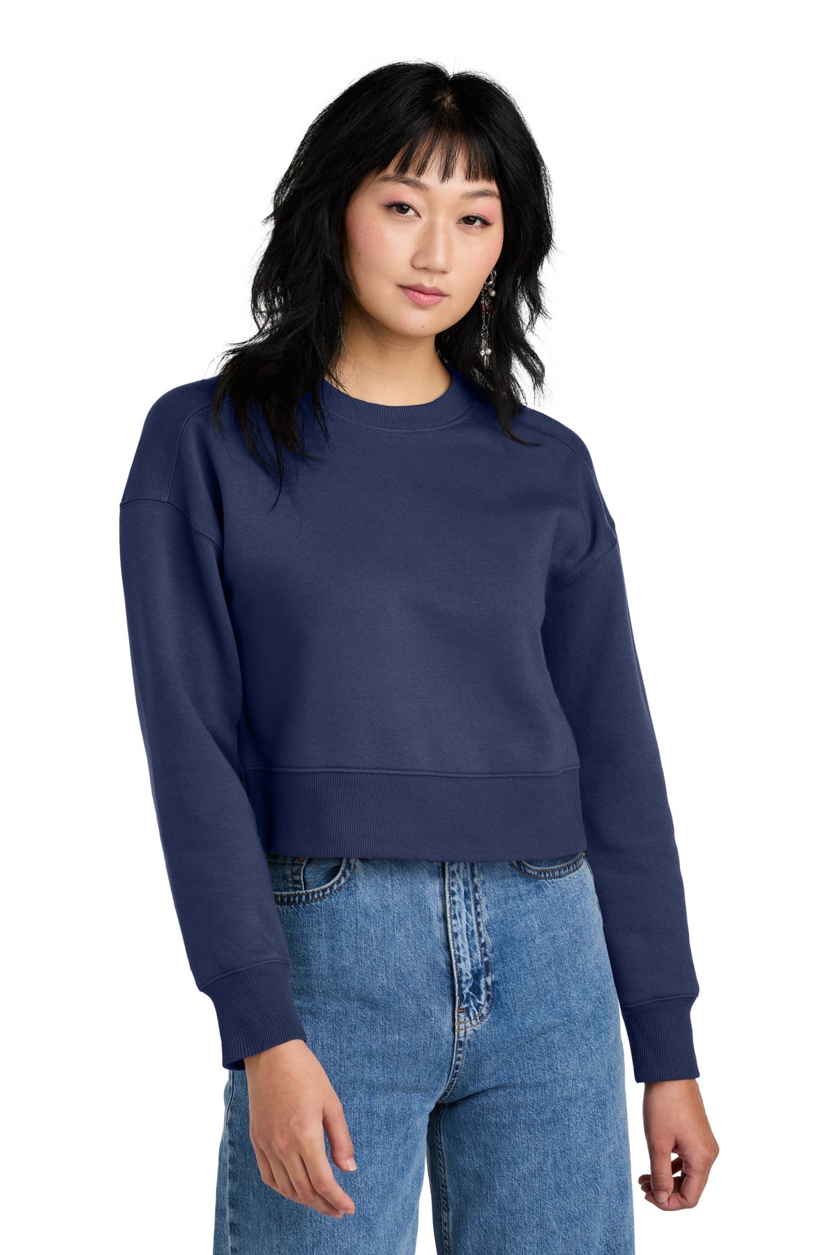 District ? Women's Perfect Weight ? Fleece Cropped Crew