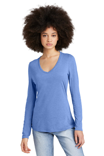 District? Women's Perfect Tri? Long Sleeve V-Neck Tee D