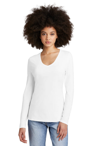 District? Women's Perfect Tri? Long Sleeve V-Neck Tee D