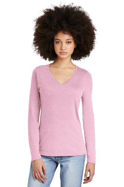 District? Women's Perfect Tri? Long Sleeve V-Neck Tee D