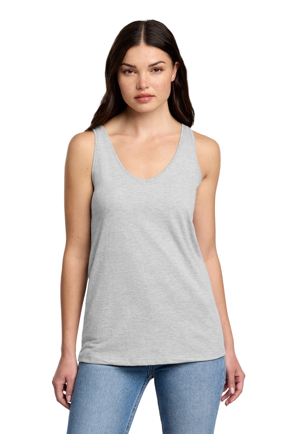 District® Women's Perfect Blend® CVC V-Neck Tank