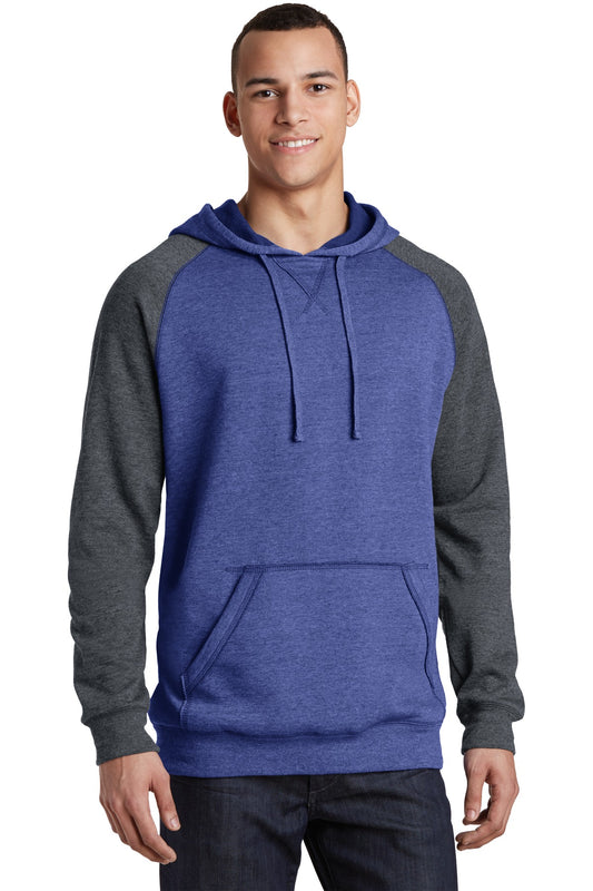 District? Young Mens Lightweight Fleece Raglan Hoodie.