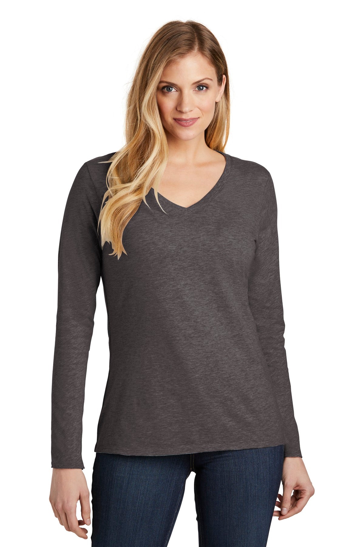 District ? Women's Very Important Tee ? Long Sleeve V-N