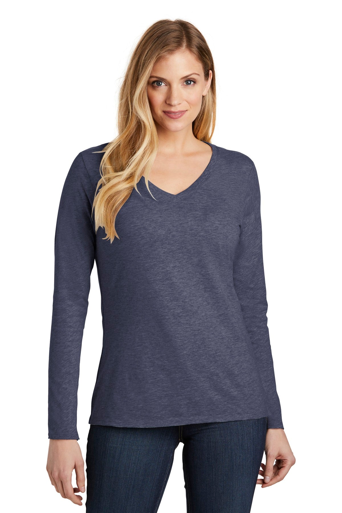 District ? Women's Very Important Tee ? Long Sleeve V-N