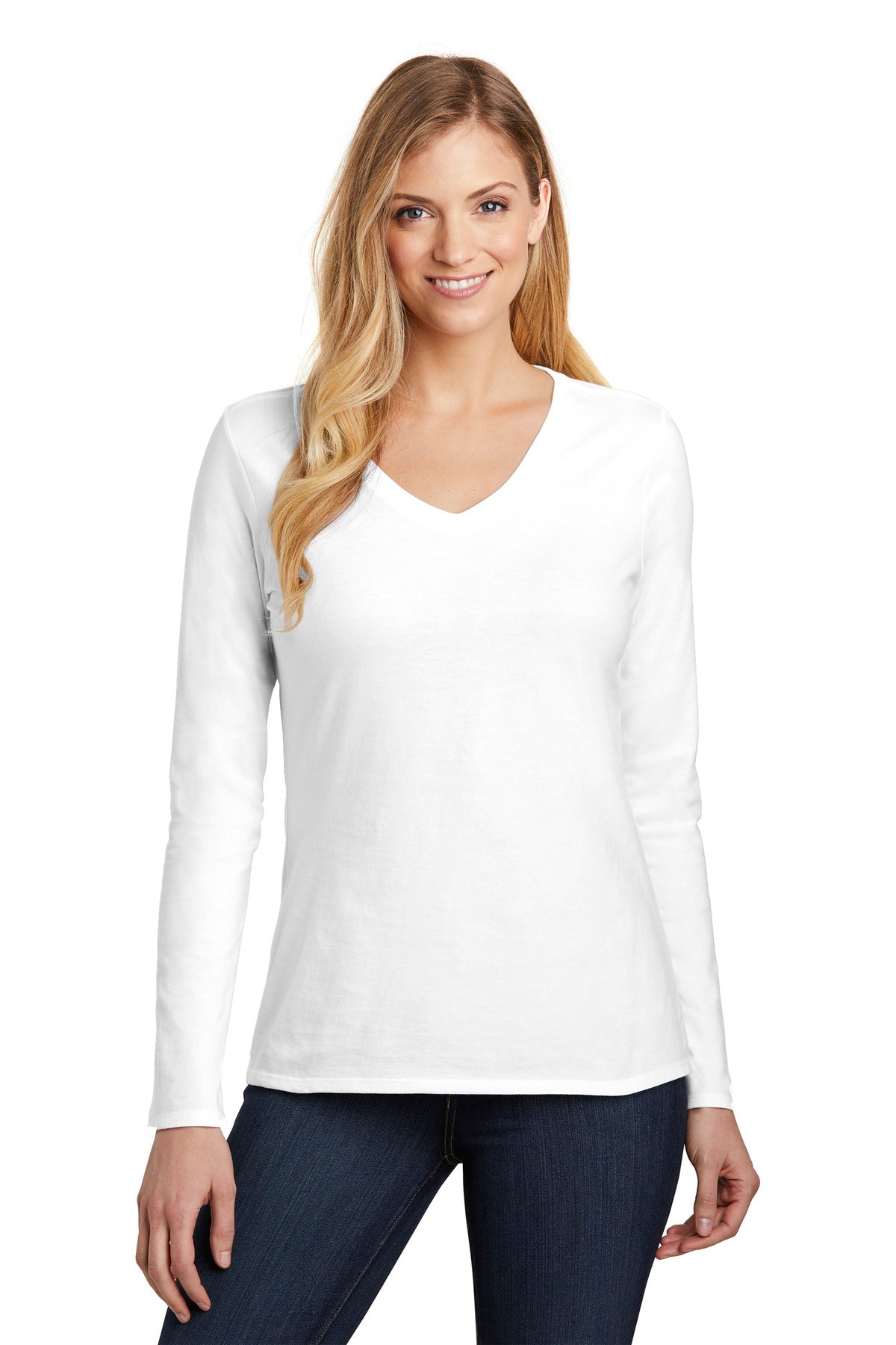 District ? Women's Very Important Tee ? Long Sleeve V-N