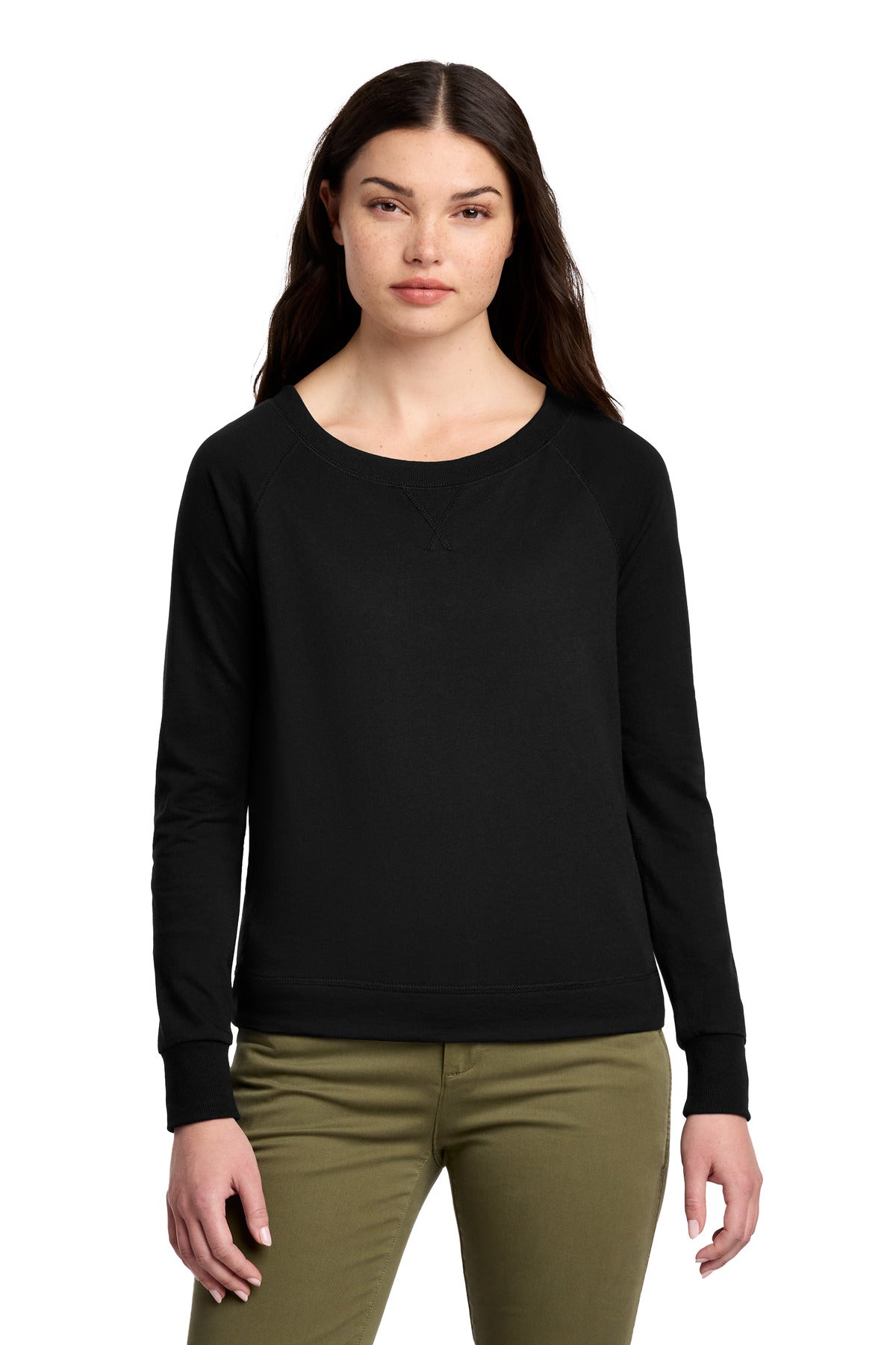 District® Women's Featherweight French Terry™ Long Sleeve Crewneck