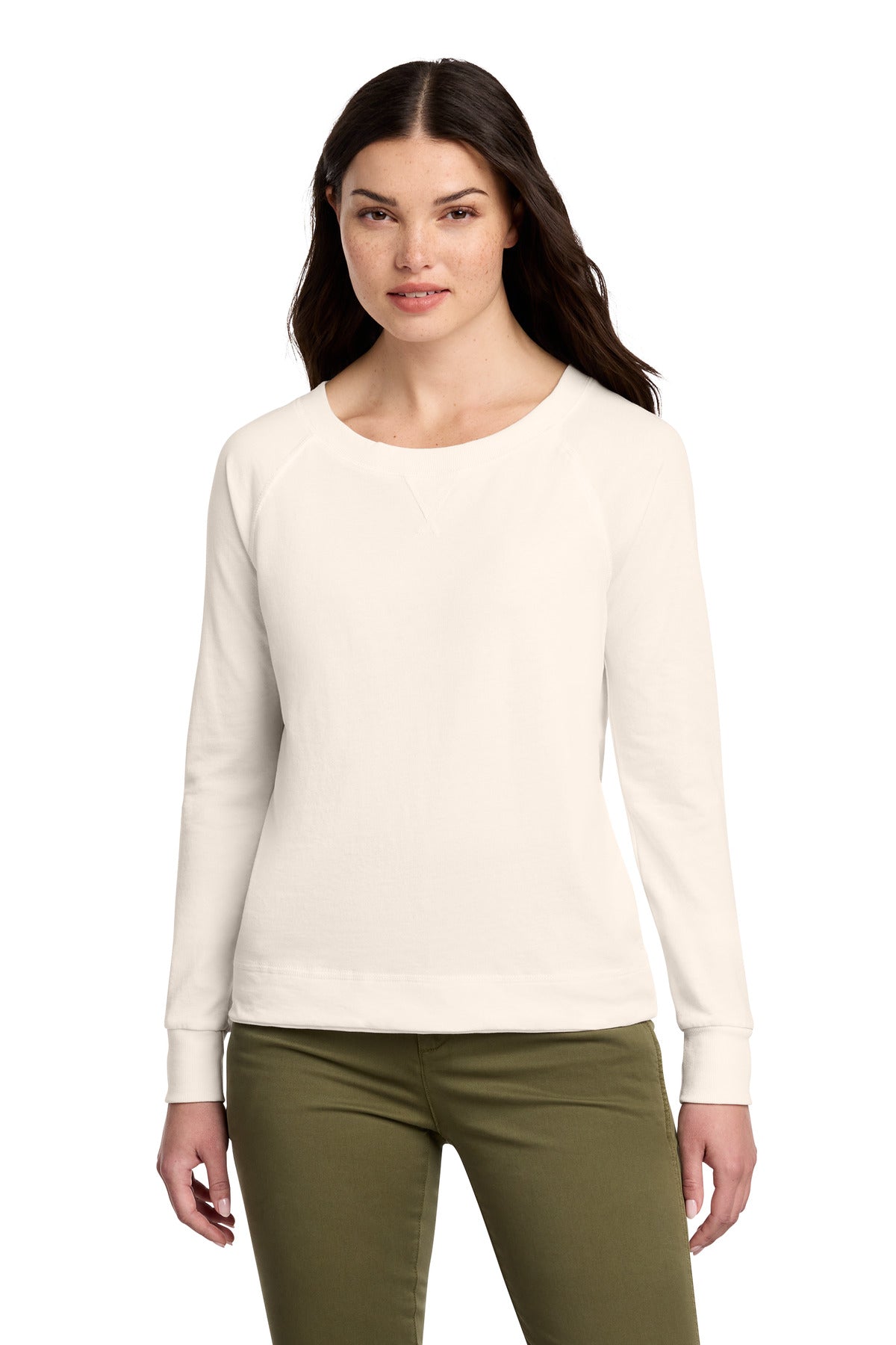 District® Women's Featherweight French Terry™ Long Sleeve Crewneck