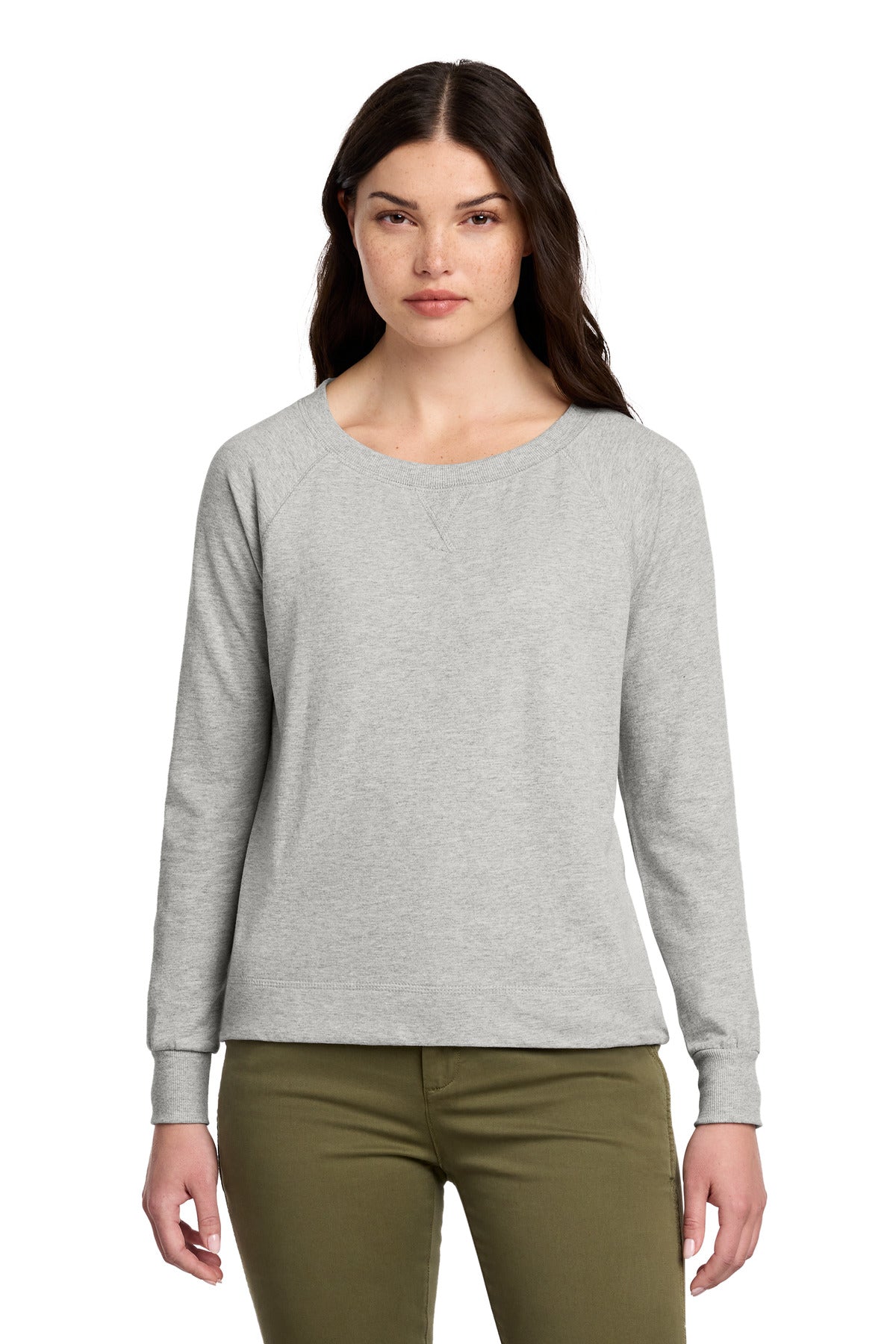 District® Women's Featherweight French Terry™ Long Sleeve Crewneck