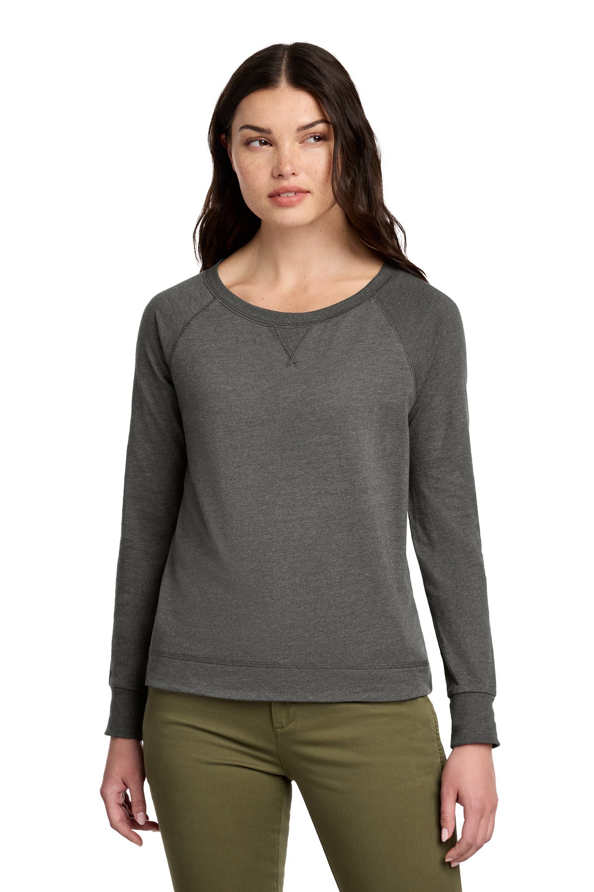 District® Women's Featherweight French Terry™ Long Sleeve Crewneck