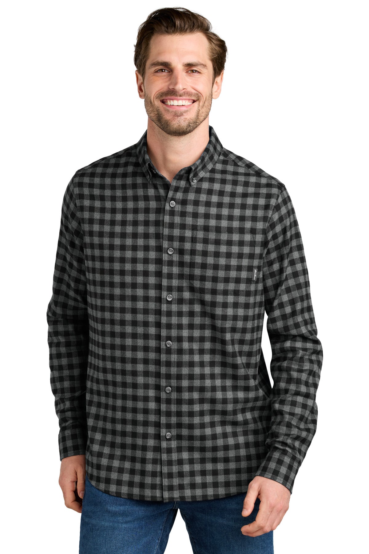 Eddie Bauer? Long Sleeve Favorite Flannel Plaid Shirt E