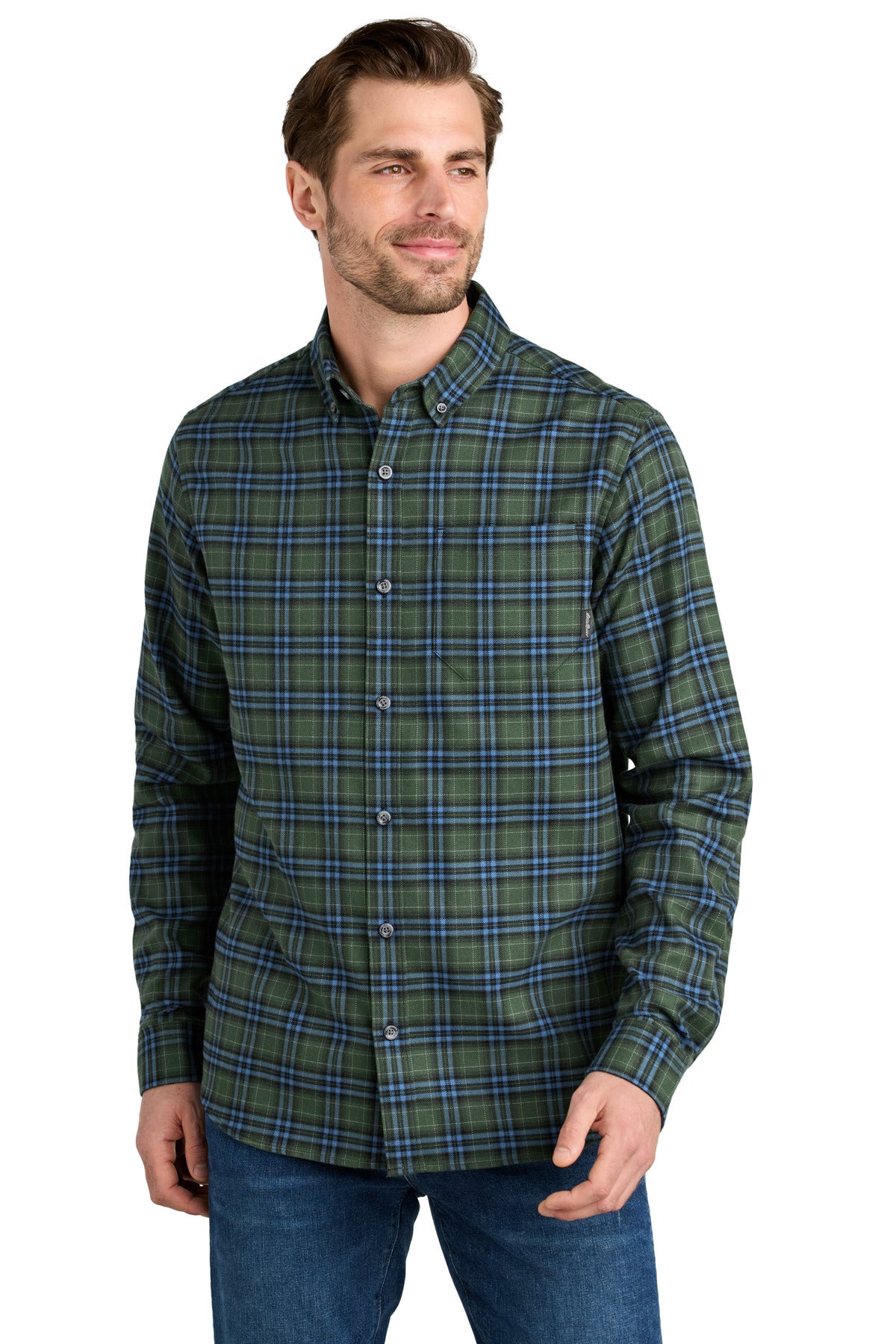 Eddie Bauer? Long Sleeve Favorite Flannel Plaid Shirt E