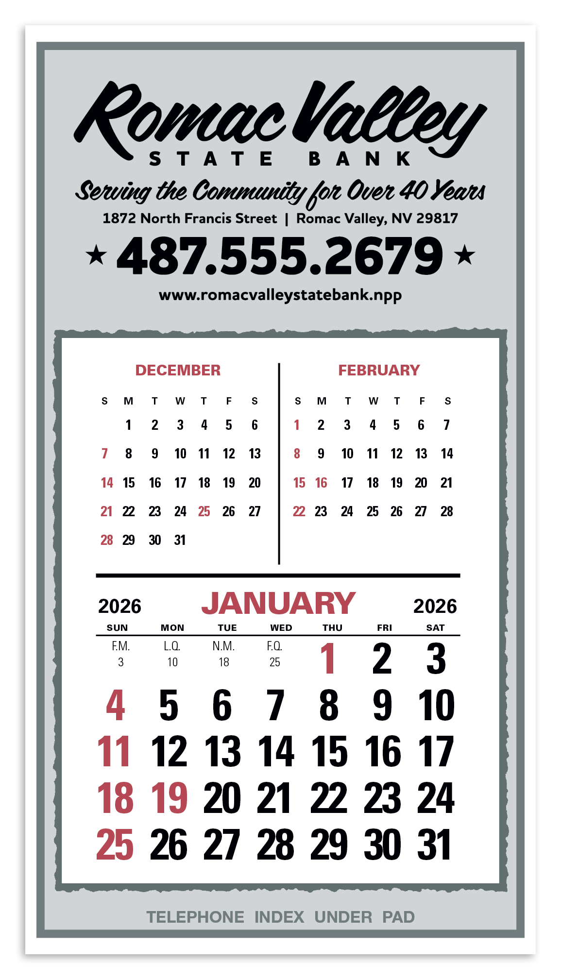 Skinner  Kennedy Statement Enclosure Calendar-F-1
