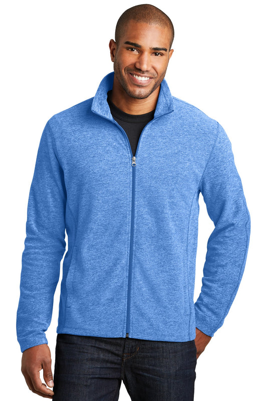 Port Authority® Heather Microfleece Full-Zip Jacket