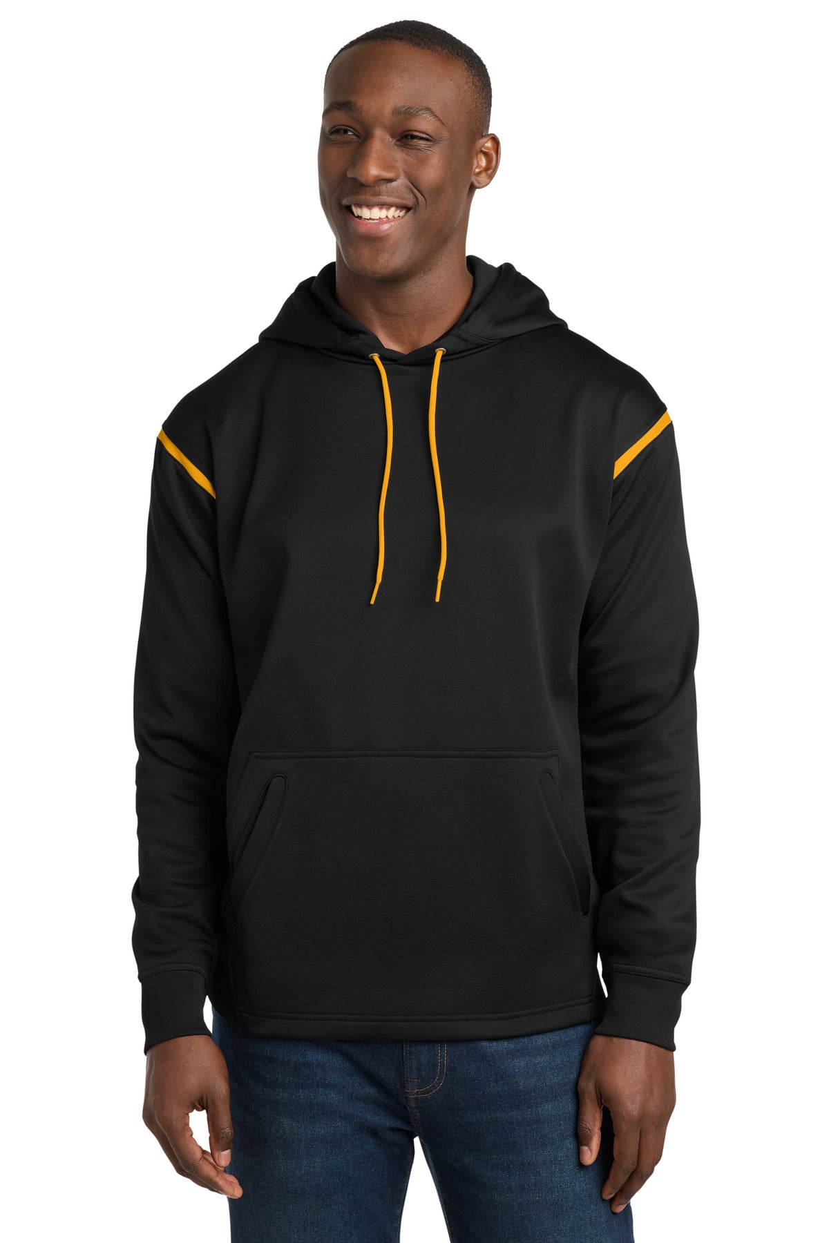 Sport-Tek® Tech Fleece Colorblock Hooded Sweatshirt