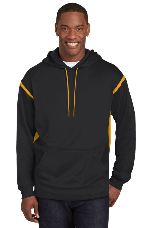 Sport-Tek? Tech Fleece Colorblock Hooded Sweatshirt. F2