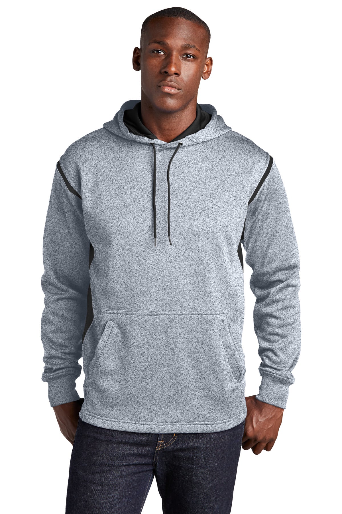 Sport-Tek® Tech Fleece Colorblock Hooded Sweatshirt