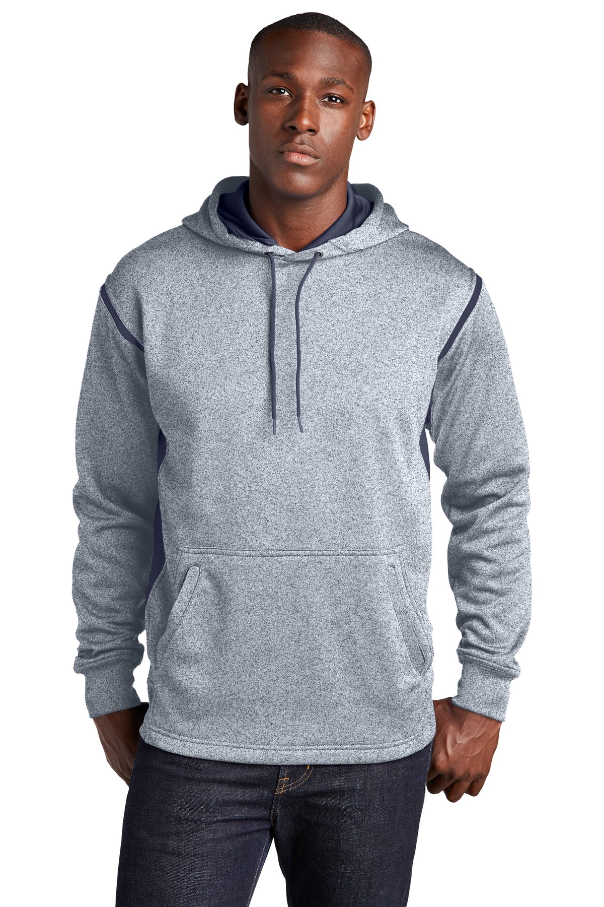 Sport-Tek® Tech Fleece Colorblock Hooded Sweatshirt