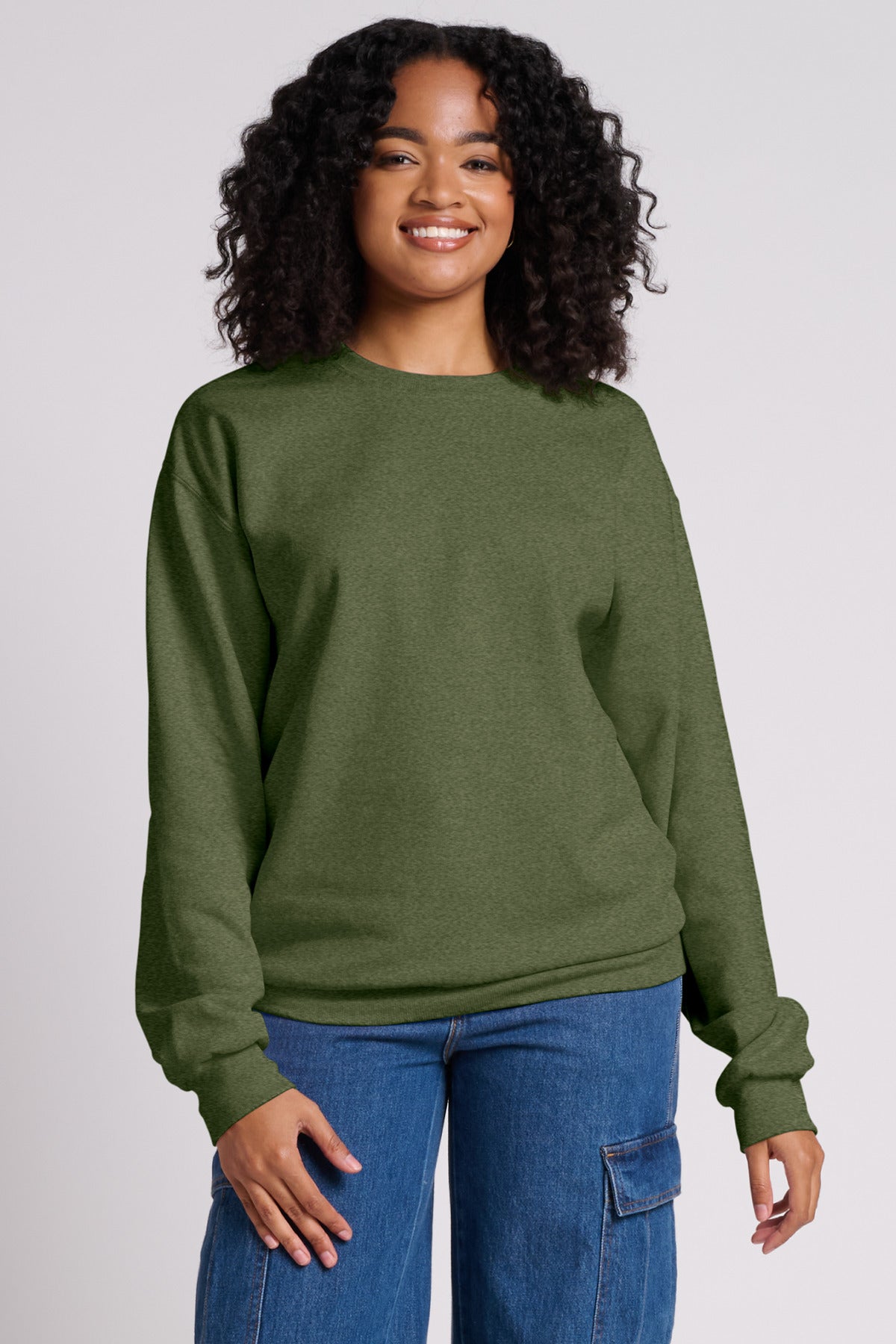Jerzees Ultimate? Unisex CVC Ring Spun Crewneck Sweatsh