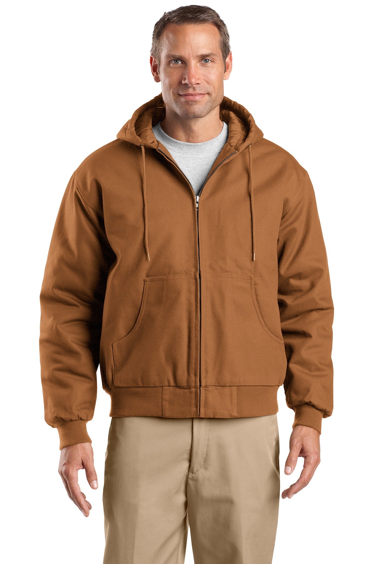 CornerStone? Tall Duck Cloth Hooded Work Jacket. TLJ763