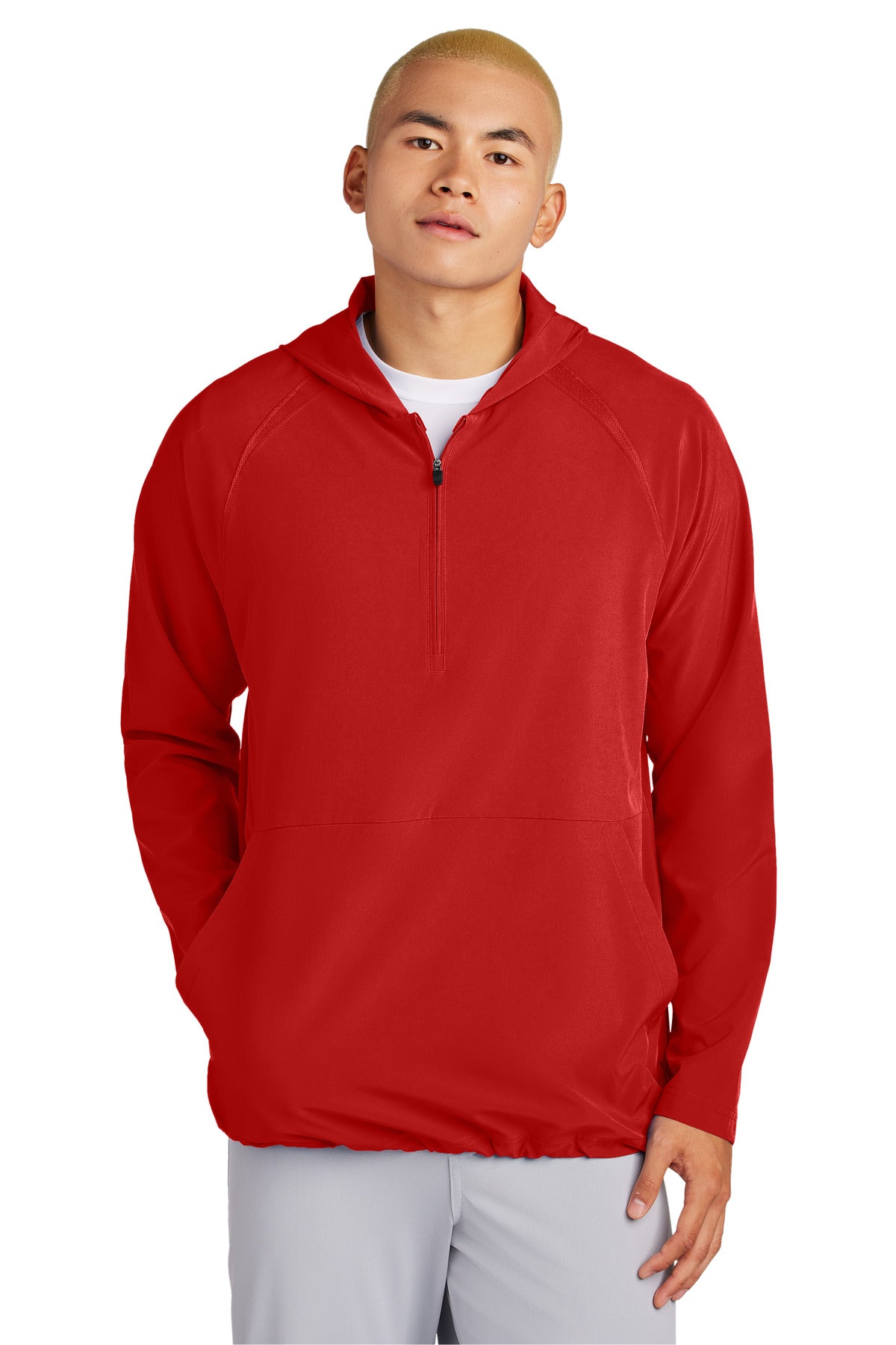 Sport-Tek? Repeat 1/2-Zip Long Sleeve Hooded Jacket JST