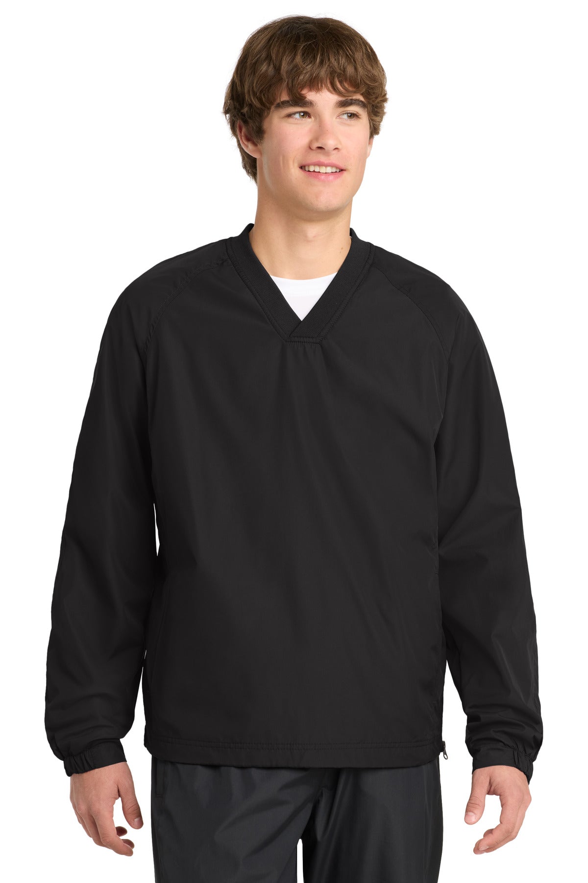 Sport-Tek® V-Neck Raglan Wind Shirt