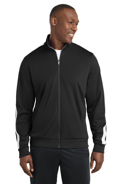 Sport-Tek ® Tricot Sleeve Stripe Track Jacket