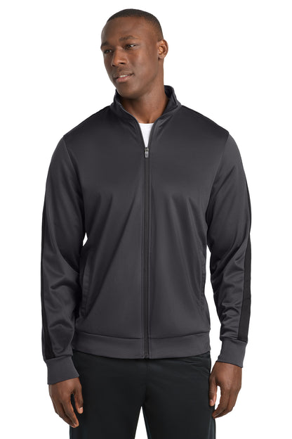Sport-Tek ® Tricot Sleeve Stripe Track Jacket