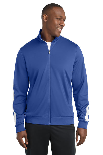Sport-Tek ® Tricot Sleeve Stripe Track Jacket