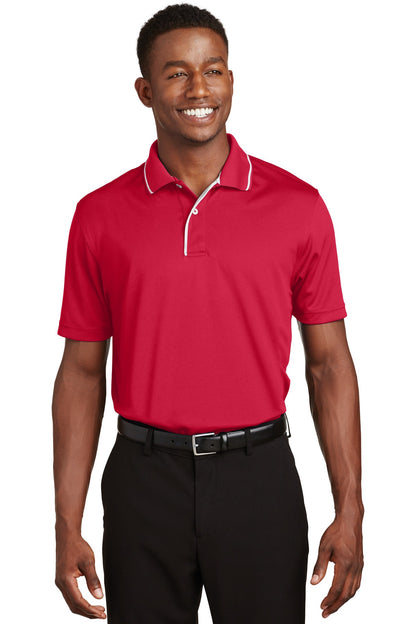 Sport-Tek? Dri-Mesh? Polo with Tipped Collar and Piping