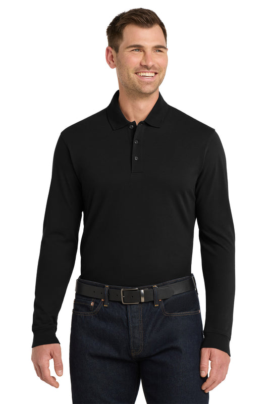 Port Authority® EZCotton® Long Sleeve Polo