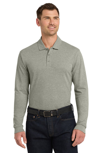 Port Authority® EZCotton® Long Sleeve Polo