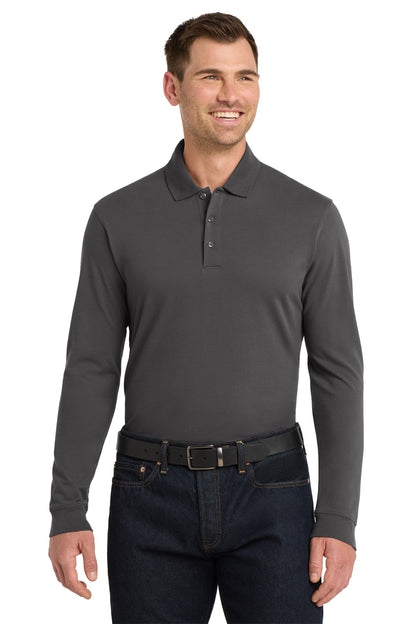 Port Authority® EZCotton® Long Sleeve Polo
