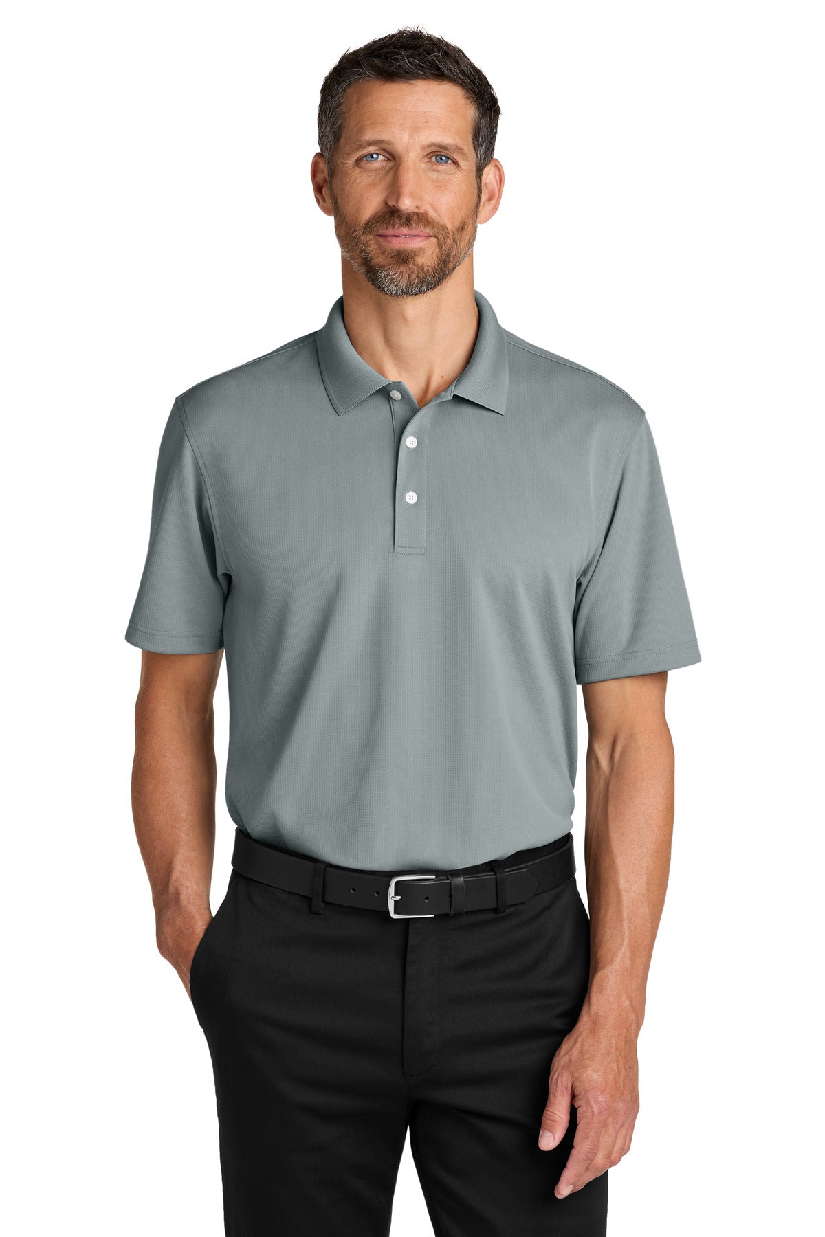 Port Authority® Dry Zone® Stain-Release Grid Polo