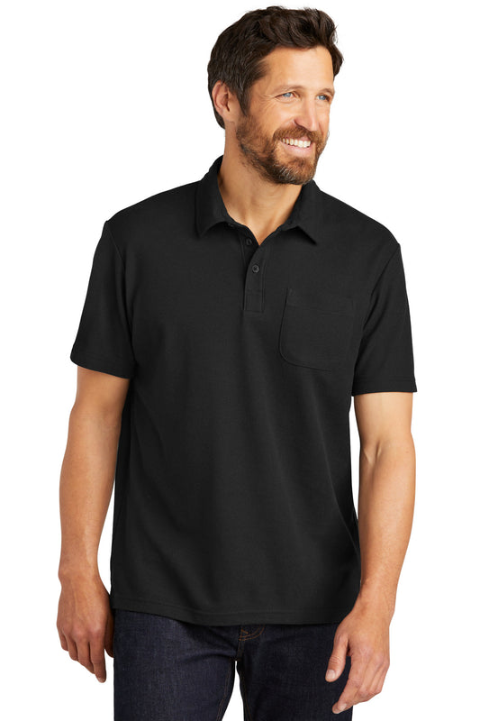Port Authority? C-FREE? Cotton Blend Pique Pocket Polo