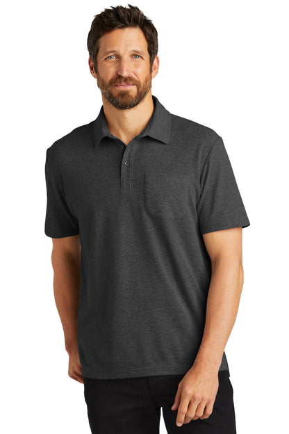 Port Authority? C-FREE? Cotton Blend Pique Pocket Polo