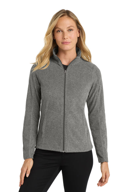 Port Authority® Women's Heather Microfleece Full-Zip Jacket